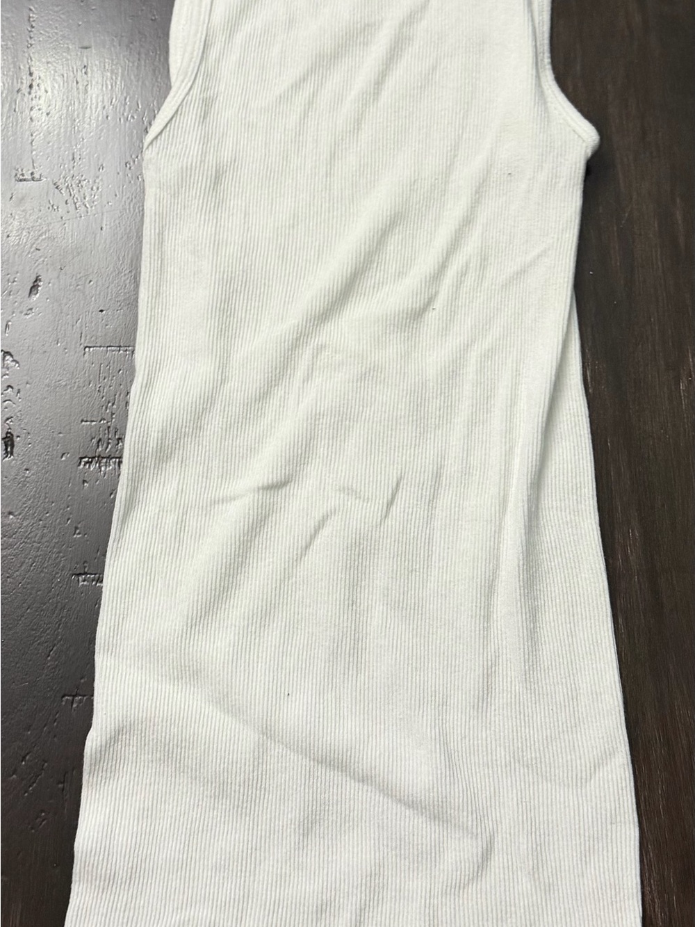 Hanes White Ribbed Men’s Tank